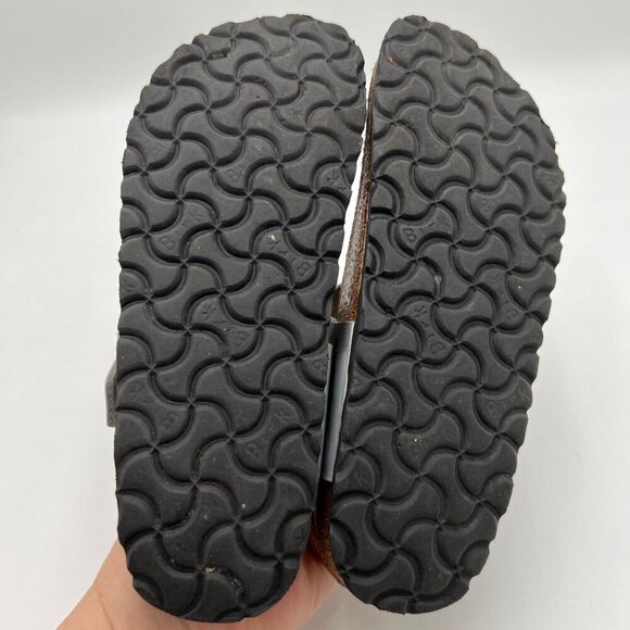 Birkenstock Gizeh Sandals Metallic Silver Strap Buckle Women's Size 37 - Picture 7 of 12